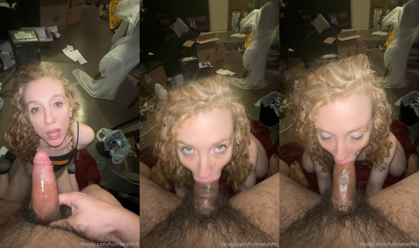 Fansly | Fullmetal Ifrit | Deepthroat With Mouthpie And Cum Eating