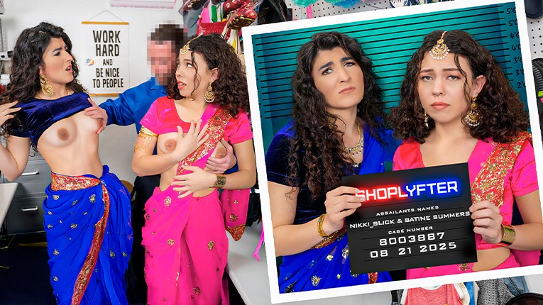 Shoplyfter – Nikki Slick, Satine Summers – Case No. 8003887 – Under the Saris