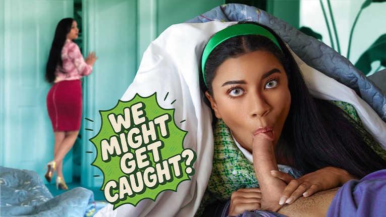FamilyStrokes | Ameena Green | We Might Get Caught? That Only Makes My Stepdaddy’s Dick Taste Better